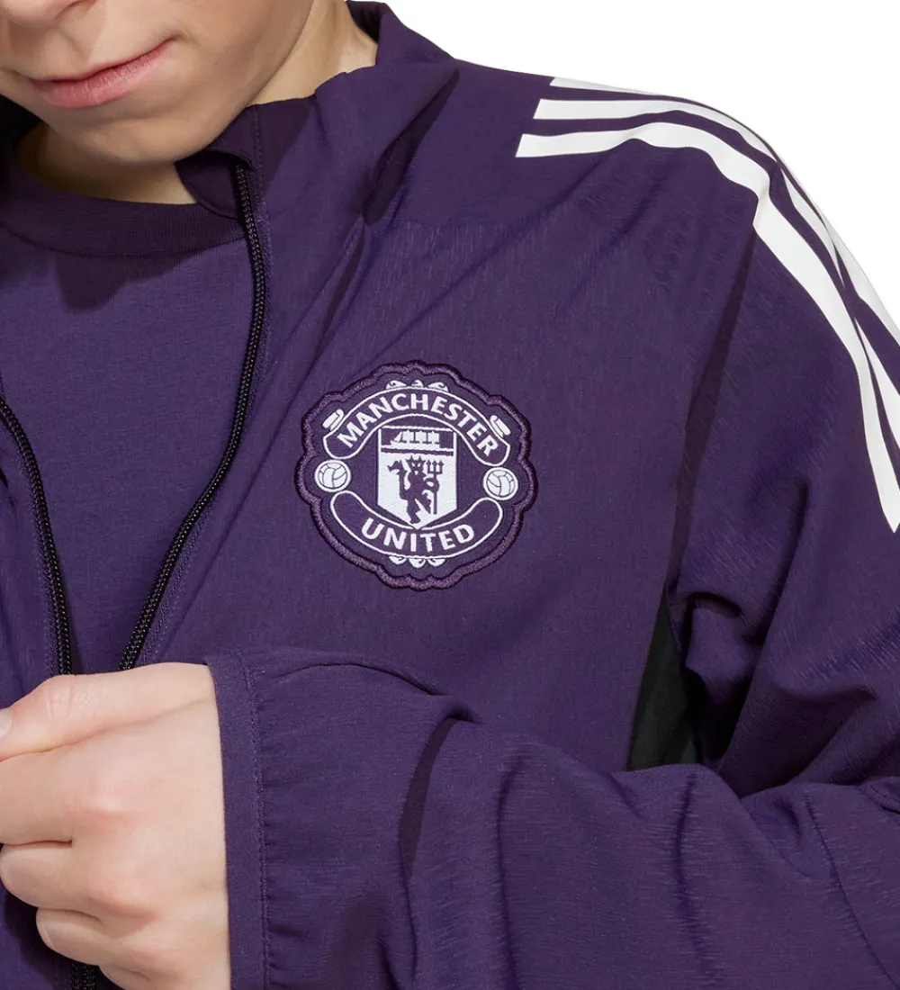 Fodbold-adidas Performance Cardigan - Manchester United - Aurora Plum/Hv