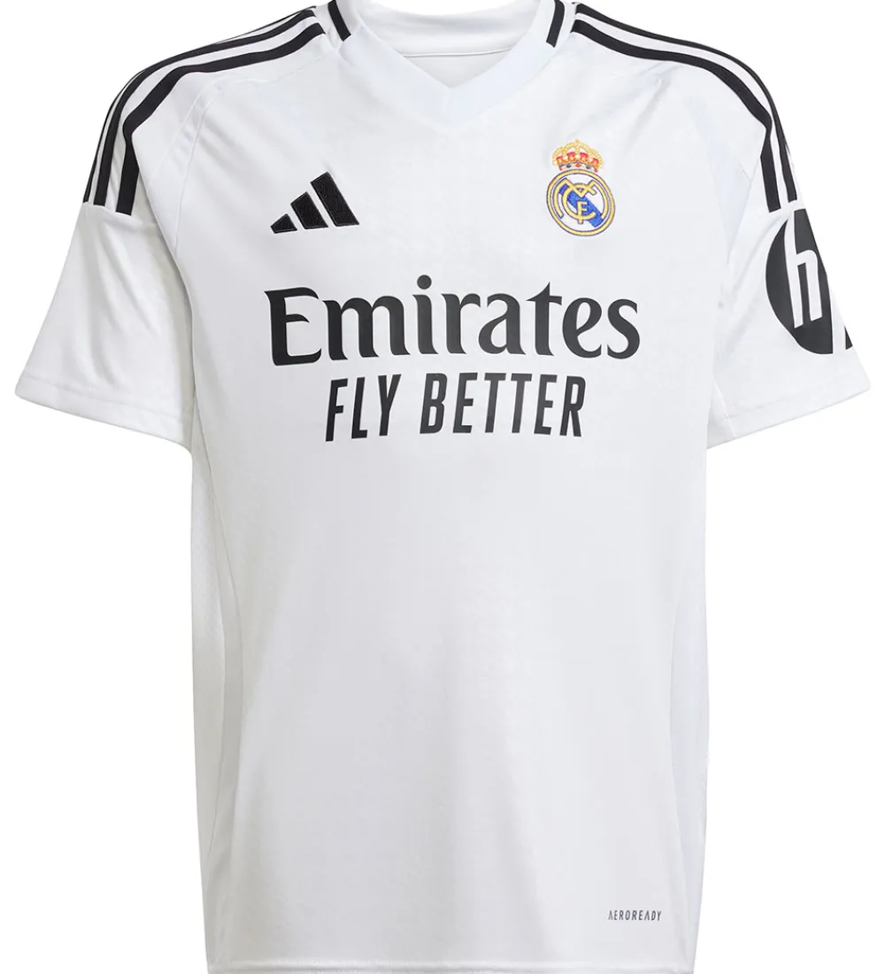 T-Shirts Og Toppe|Fodboldtrøjer-adidas Performance Fodboldtrøje - Real H JSY Y - Hvid/Sort