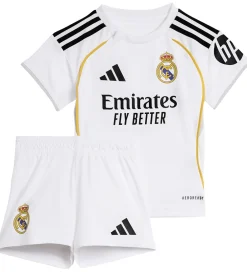 Fodboldtrøjer|Fodboldshorts-adidas Performance Fodboldsæt - Real Madrid - Hvid m. Logo
