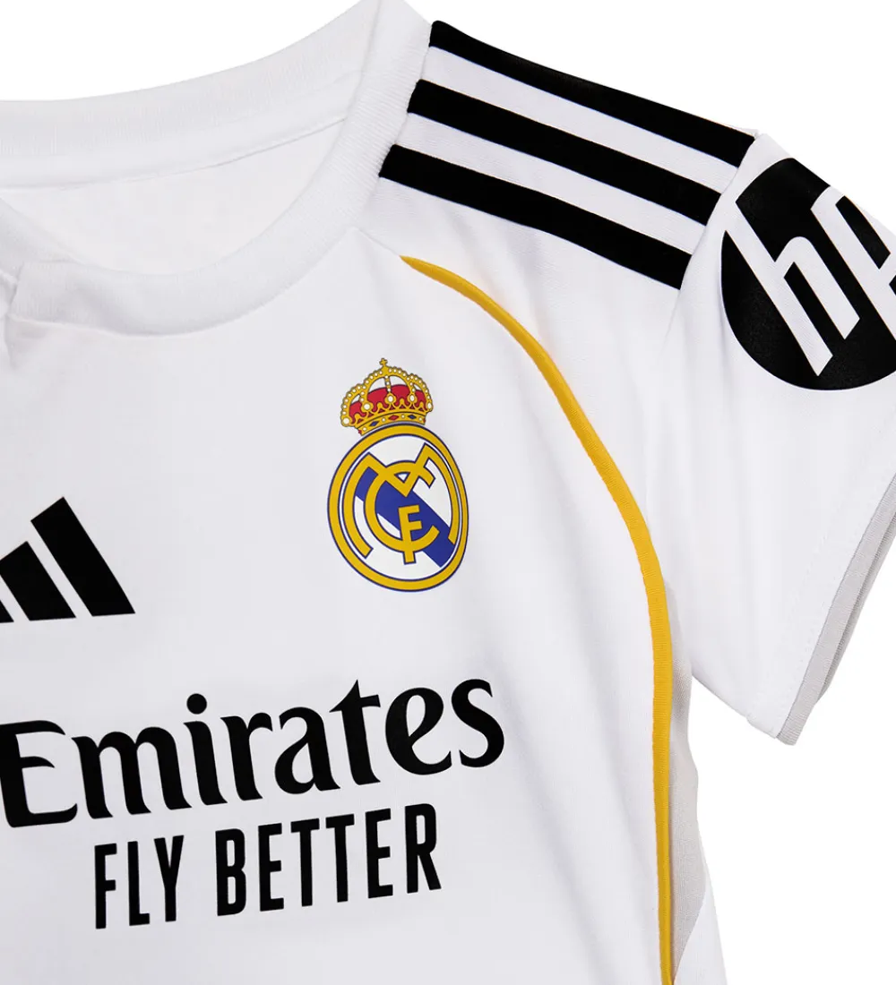 Fodboldtrøjer|Fodboldshorts-adidas Performance Fodboldsæt - Real Madrid - Hvid m. Logo