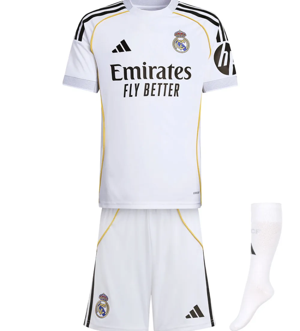 adidas Performance Fodboldtrøjer|Fodboldshorts*Fodboldsæt - Real H Y - Hvid