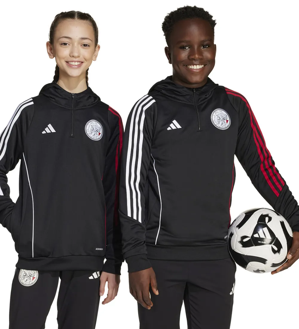 Fodboldtrøjer-adidas Performance Hættetrøje - AJAX TR HODY - Sort