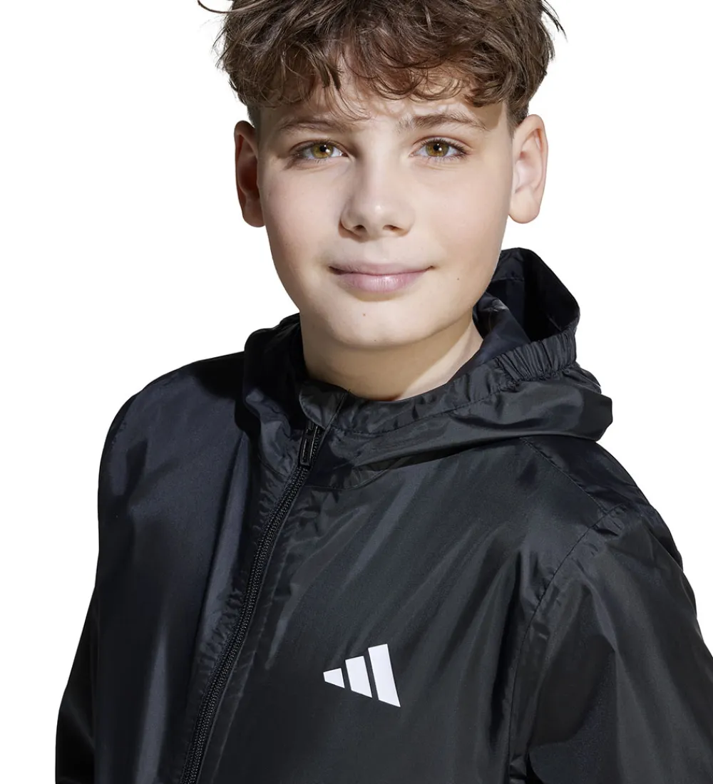 Regntøj-adidas Performance Regnjakke - J Rain - Sort