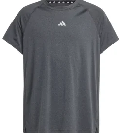 adidas Performance T-Shirts Og Toppe*T- shirt - JG Tee Lux - Grå Meleret