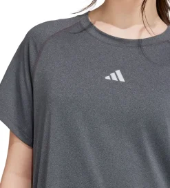 adidas Performance T-Shirts Og Toppe*T- shirt - JG Tee Lux - Grå Meleret