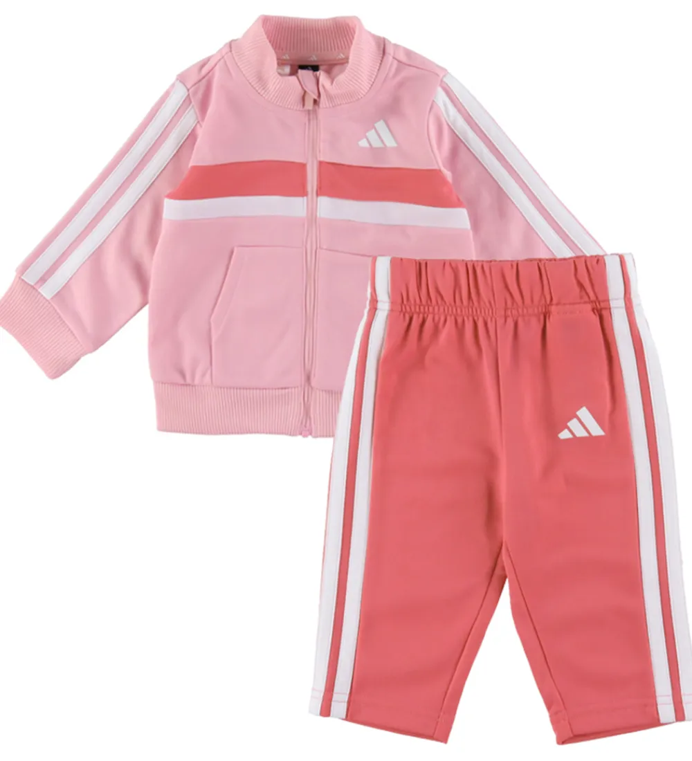 adidas Performance Træningssæt*Træningssæt - I 3S Tib TS - Trupnk/White/Pnkf