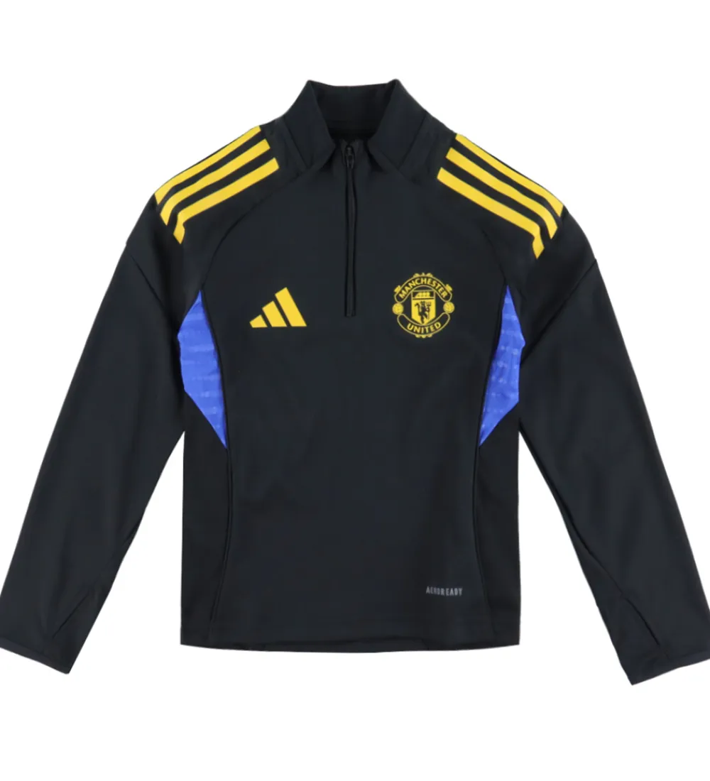 adidas Performance Fodboldtrøjer|Fodbold*Træningsbluse - Manchester United - Sort/Blå/