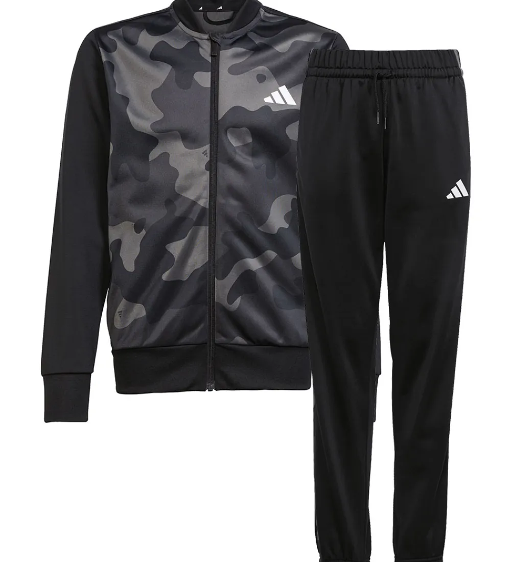 adidas Performance Træningssæt*Træningssæt - Camouflage - Sort/Hvid