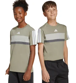 adidas Performance T-Shirts*T-Shirt - J 3S TIB T - SILPEB/METGRY/GRESIX