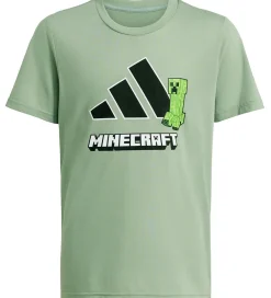 T-Shirts-adidas Performance T-shirt - J Minecraft TR - SILGRN