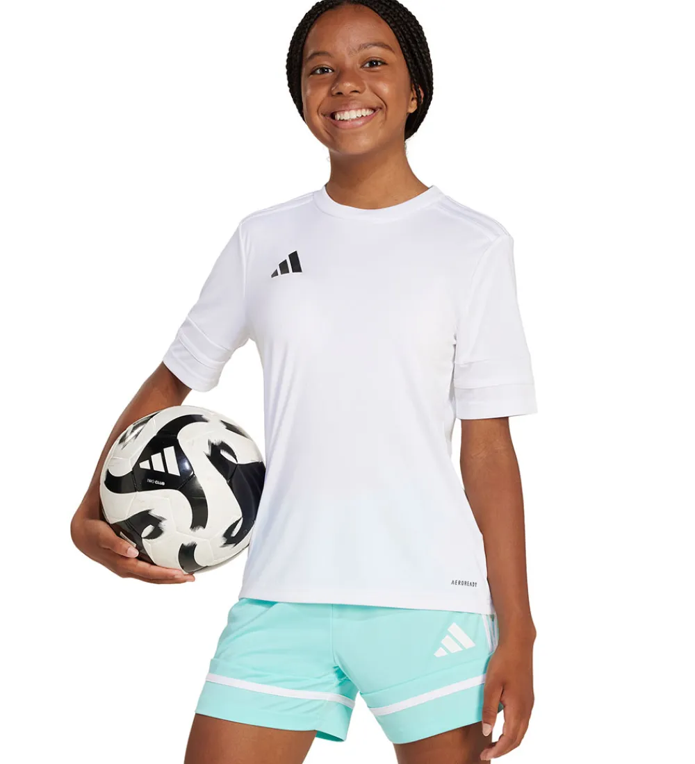 T-Shirts Og Toppe-adidas Performance T-shirt - SQUA25 JSY Y - Hvid/Sort