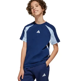 T-Shirts Og Toppe-adidas Performance T-shirt - J CB T - Blå m. Logo