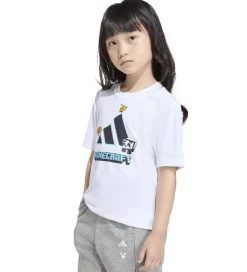 T-Shirts|Unisex-Tøj-adidas Performance T-shirt - Minecraft - Hvid