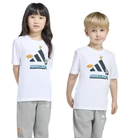 T-Shirts|Unisex-Tøj-adidas Performance T-shirt - Minecraft - Hvid