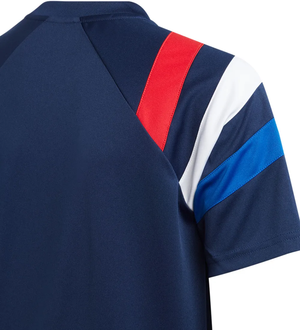 adidas Performance T-Shirts Og Toppe*T-Shirt - Fortore 23 - Blå m. Rød/Hvid