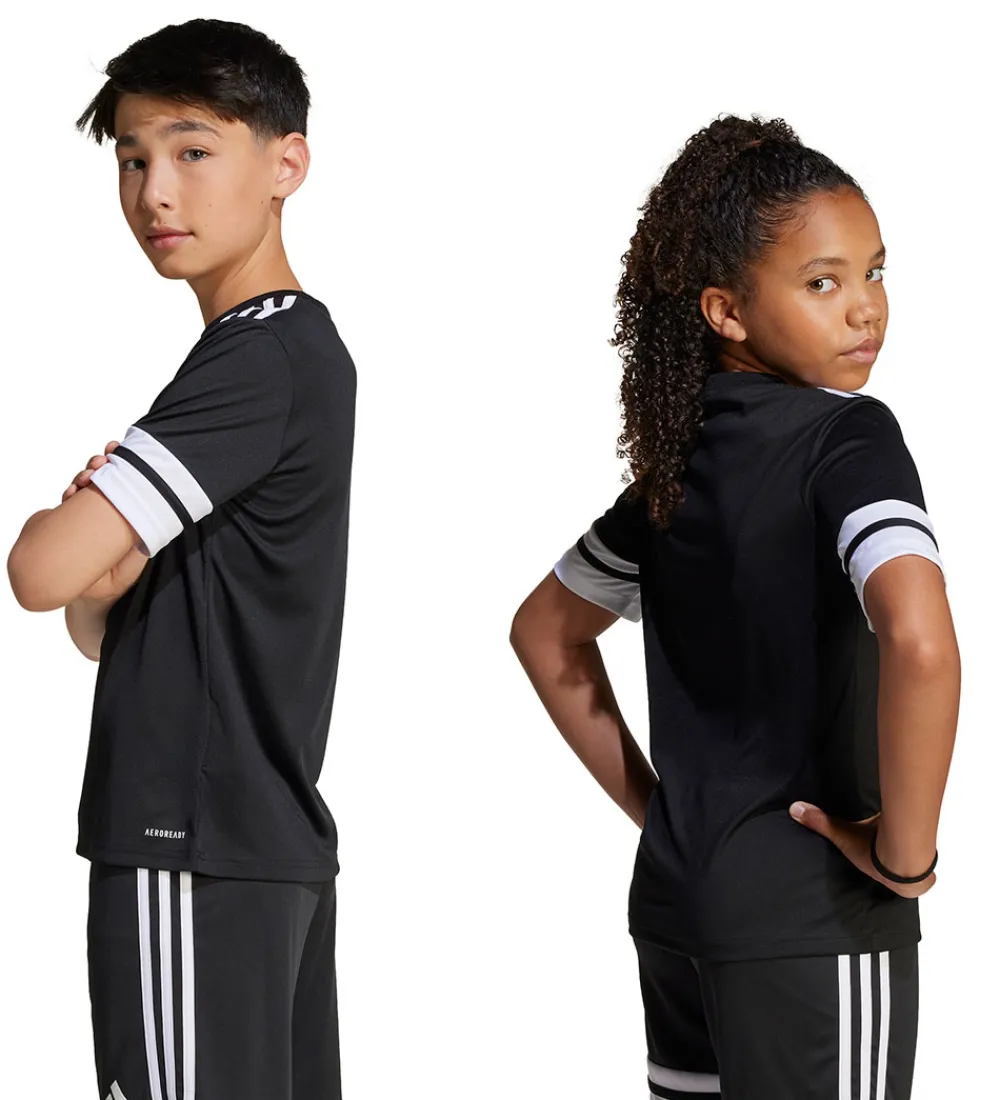 adidas Performance T-Shirts Og Toppe*T-shirt - SQUA25 JSY Y - Sort/Hvid