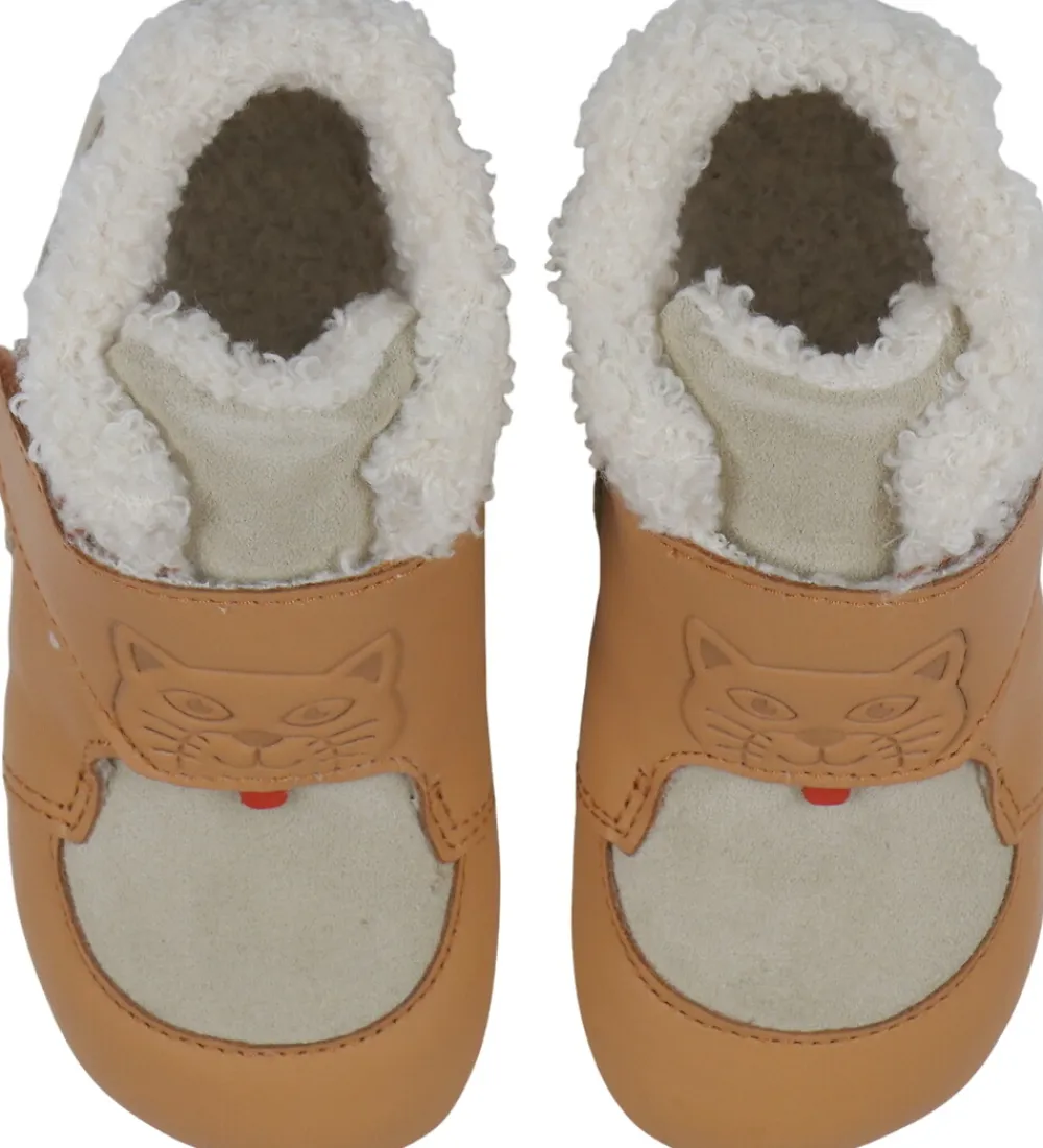 Hjemmesko-Affenzahn Hjemmesko m. For - Noos - Leather - Growy Cat - Brown