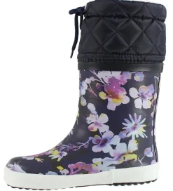 Termostøvler-Aigle Termostøvler - Giboulee - Dark Flower