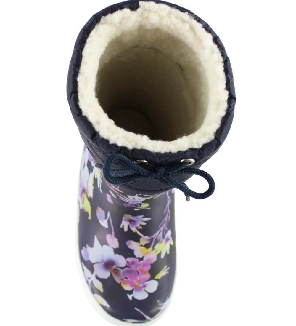Termostøvler-Aigle Termostøvler - Giboulee - Dark Flower