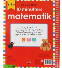 Læringsbøger-Alvilda Aktivitetsbog - Skriv og Visk ud - 10 Minutters Mat - Da