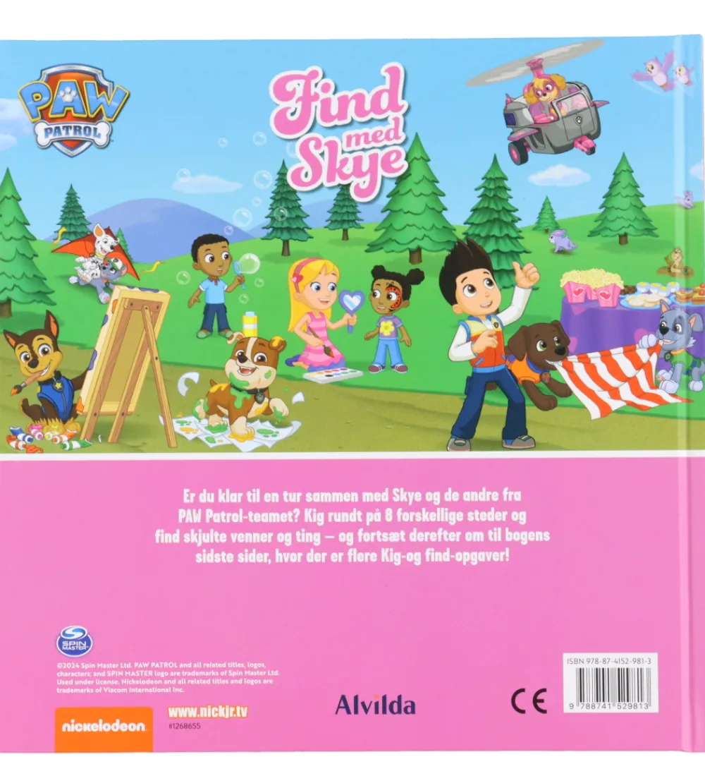 Alvilda Kreativ Leg|Bøger*Bog - Kig Og Find - Paw Patrol - Find Med Skye - DA