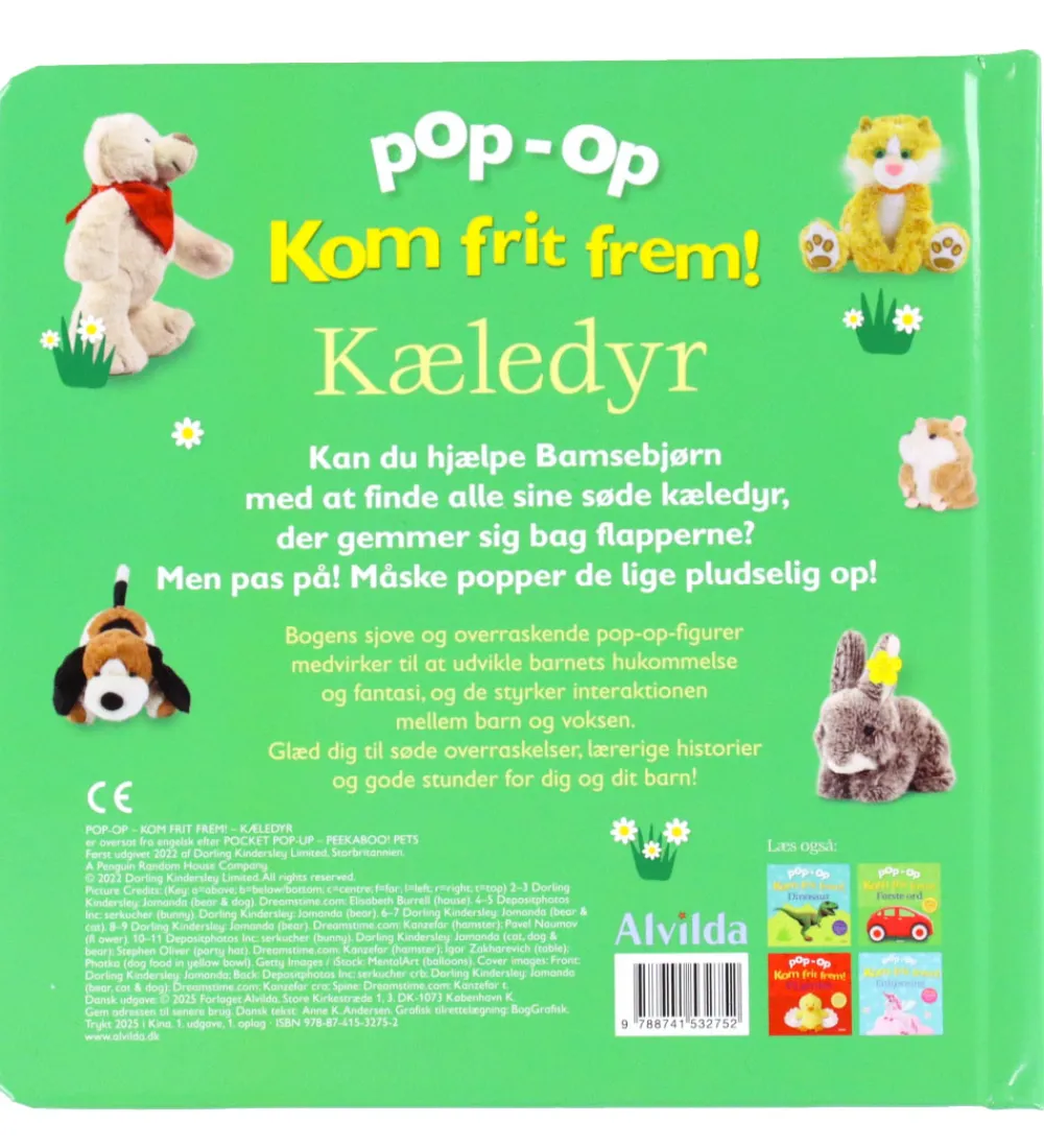 Alvilda Bøger*Bog - Pop-op - Kom Frit Frem - Kæledyr - DA