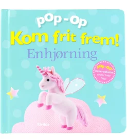 Kreativ Leg|Bøger-Alvilda Bog - Pop-op - Kom Frit Frem - Enhjørning - DA
