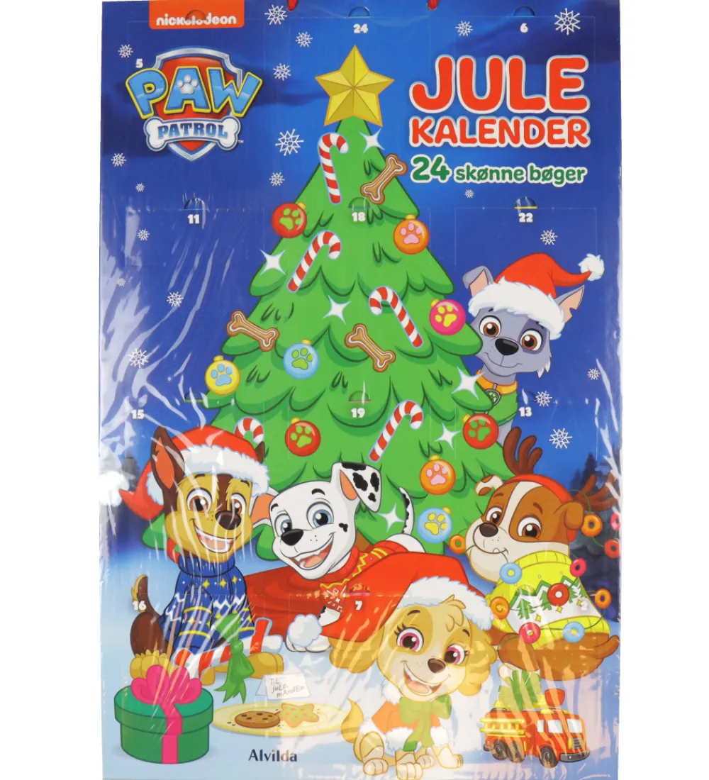 Julekalender-Alvilda Julekalender - Paw Patrol - 24 Bøger