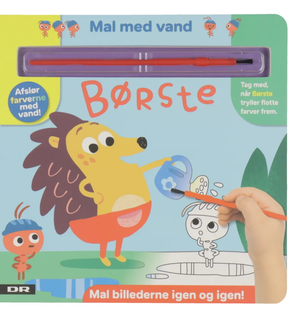 Malebog-Alvilda Malebog - Mal Med Vand - Børste