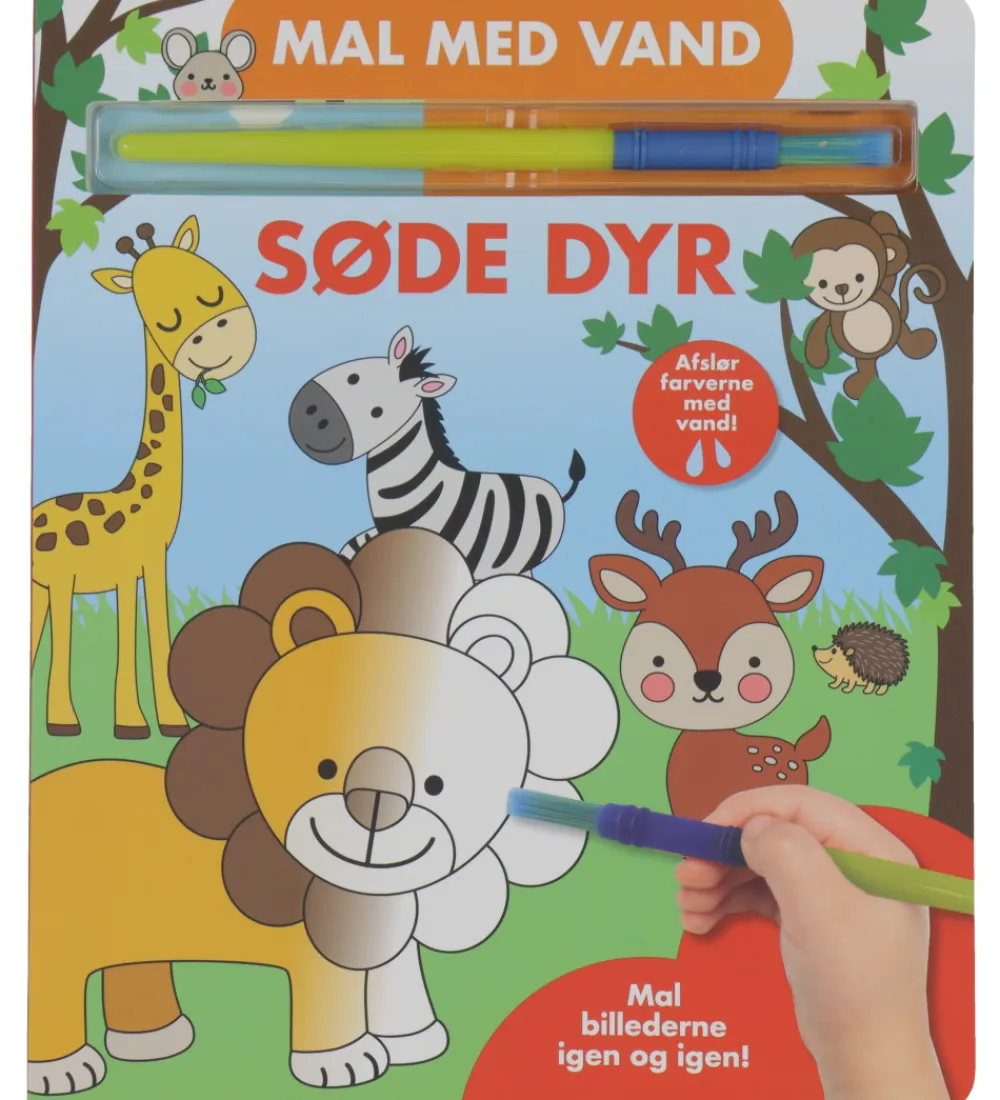 Malebog-Alvilda Malebog - Mal med Vand - Søde Dyr