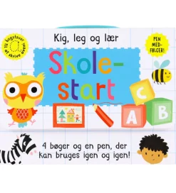 Alvilda Kreativ Leg|Bøger*Opgavebøger - Skriv Og Visk Ud - Skolestart - 4 stk. - D