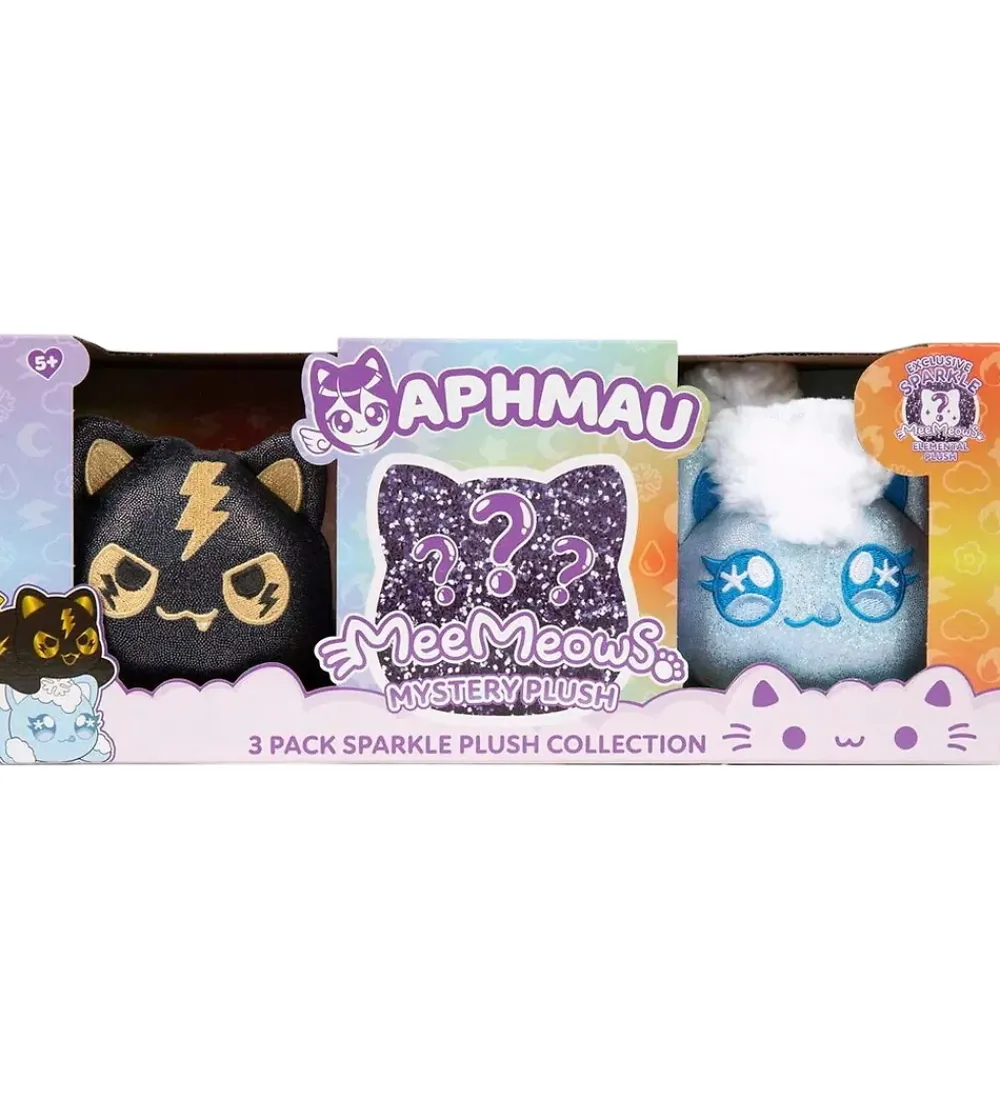 Aphmau Bamser*Bamser - Meemeow Plush - 15 cm - Elemental 3-pak