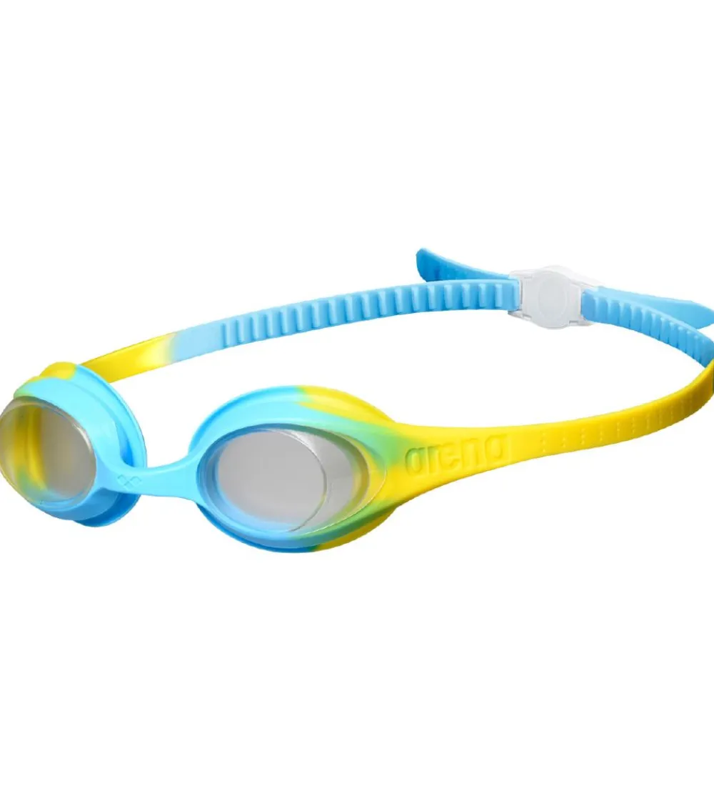 Arena Svømmebriller*Svømmebriller - Spider Kids - Clear Yellow/Lightblue