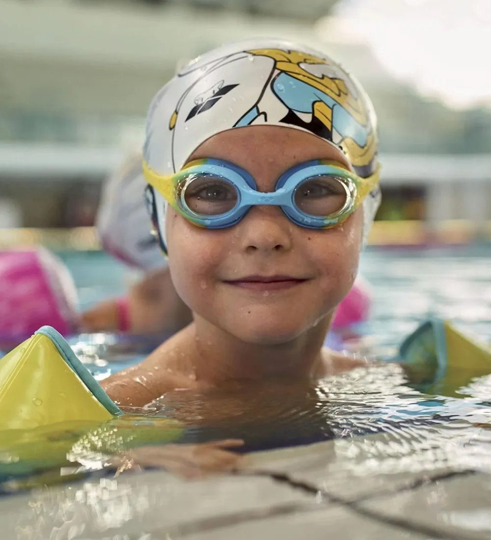 Arena Svømmebriller*Svømmebriller - Spider Kids - Clear Yellow/Lightblue