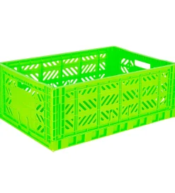 Aykasa Foldekasser|Bokse Og Kasser*Foldekasse - 60x40x22 cm - Maxi - Neon Green