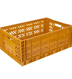 Foldekasser|Bokse Og Kasser-Aykasa Foldekasse - 60x40x22 cm - Maxi - Mustard