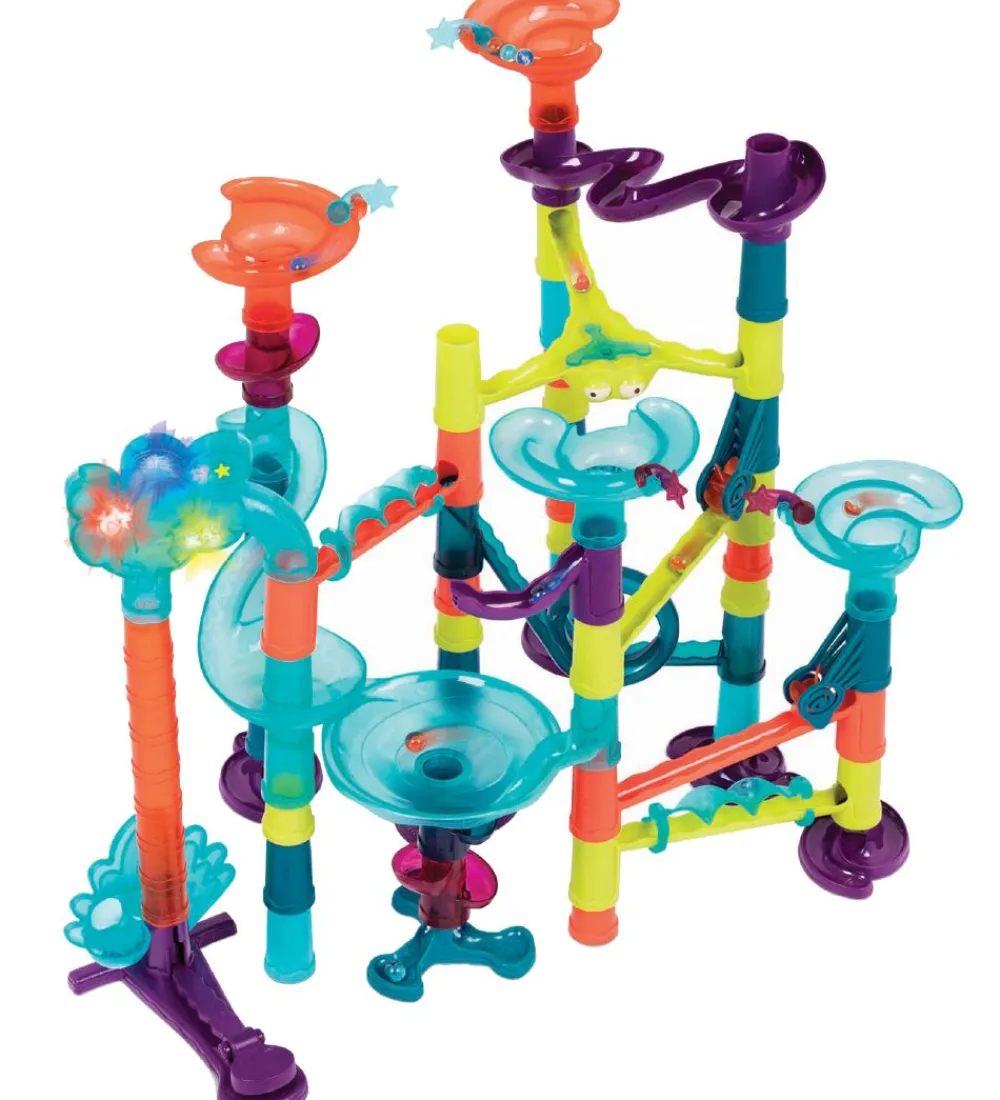 Kuglebaner-B. toys Kuglebane m. Lys/Lyd - 62 dele - Multifarvet