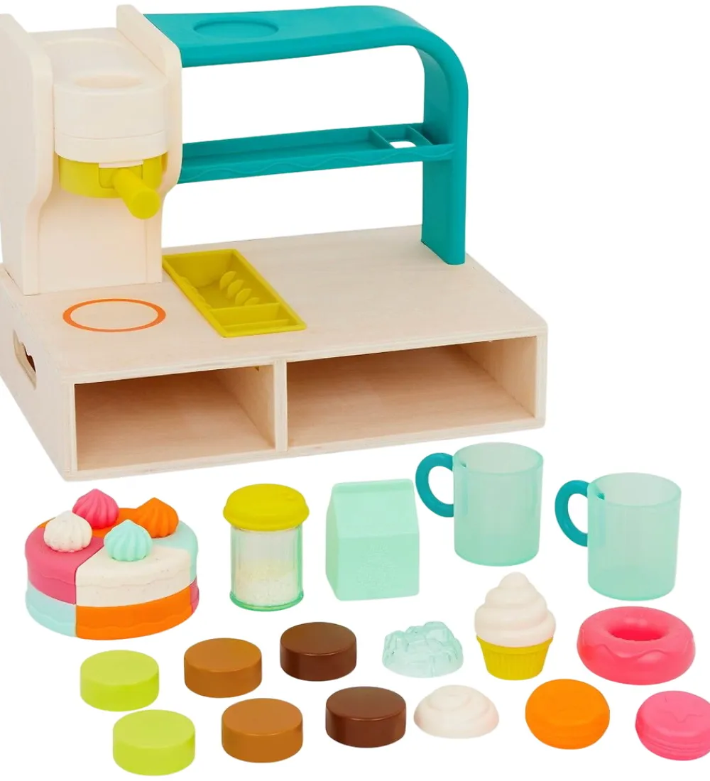 Rolleleg|Legekøkken Og Legemøbel-B. toys Legekøkken - 27 Dele - Kaffe og Kage
