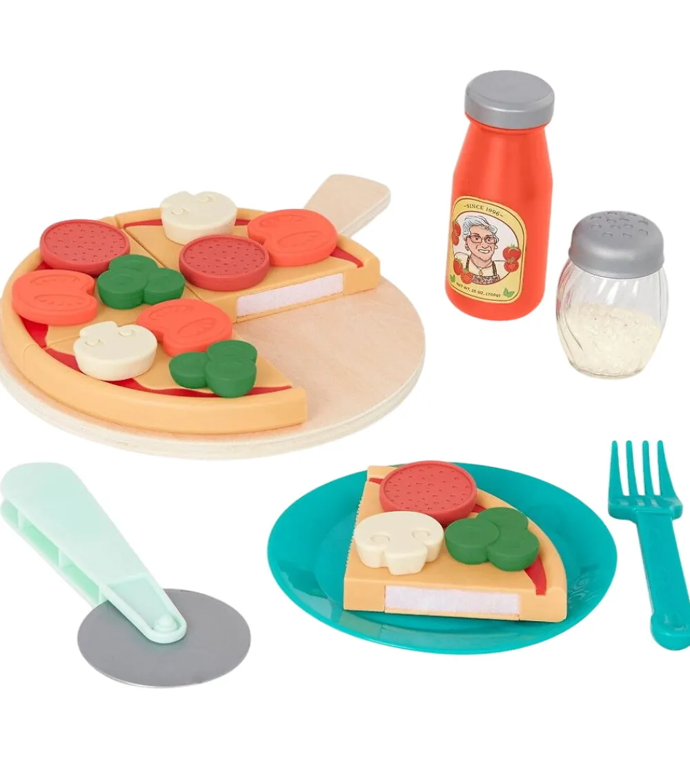 Rolleleg|Legekøkken Og Legemøbel-B. toys Legekøkken - 45 Dele - Pizza & Pasta