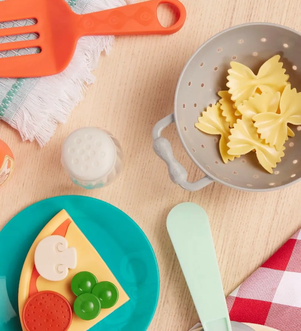 Rolleleg|Legekøkken Og Legemøbel-B. toys Legekøkken - 45 Dele - Pizza & Pasta