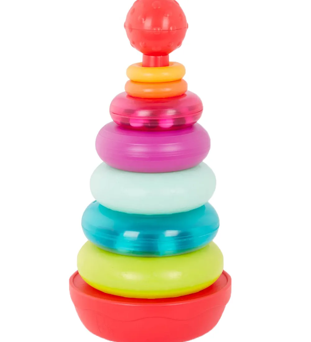 B. toys Stablelegetøj*Stablelegetøj - Rainbow Rings - 9 Dele