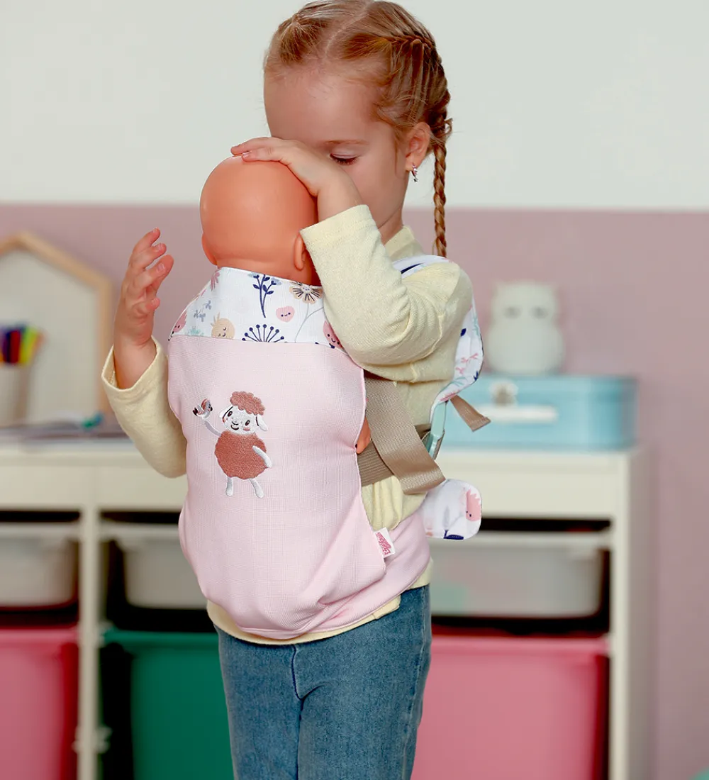 BABY born Dukker Og Tilbehør*Dukketilbehør - Dukkebæresele m. Blomster