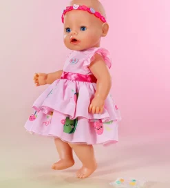 BABY born Dukker Og Tilbehør*Dukketøj - Kjole m. Applikationer - 43 cm