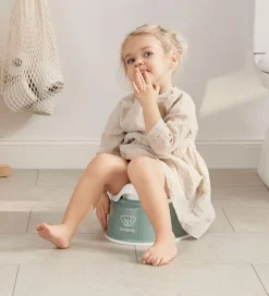 BabyBjörn Potter Og Toilethjælp*Potte - Grågrøn/Hvid