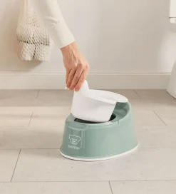 BabyBjörn Potter Og Toilethjælp*Potte - Grågrøn/Hvid