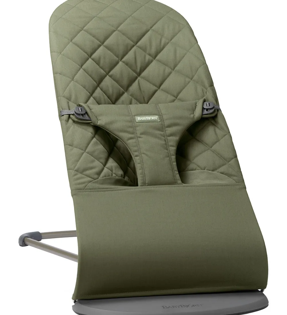 Stole|Møbler-BabyBjörn Skråstol - Bliss - Classic Quiltet - Mørkegrøn
