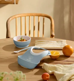 BabyBjörn Spisesæt|Hagesmække*Spisesæt - 3 Dele - Pastelblå
