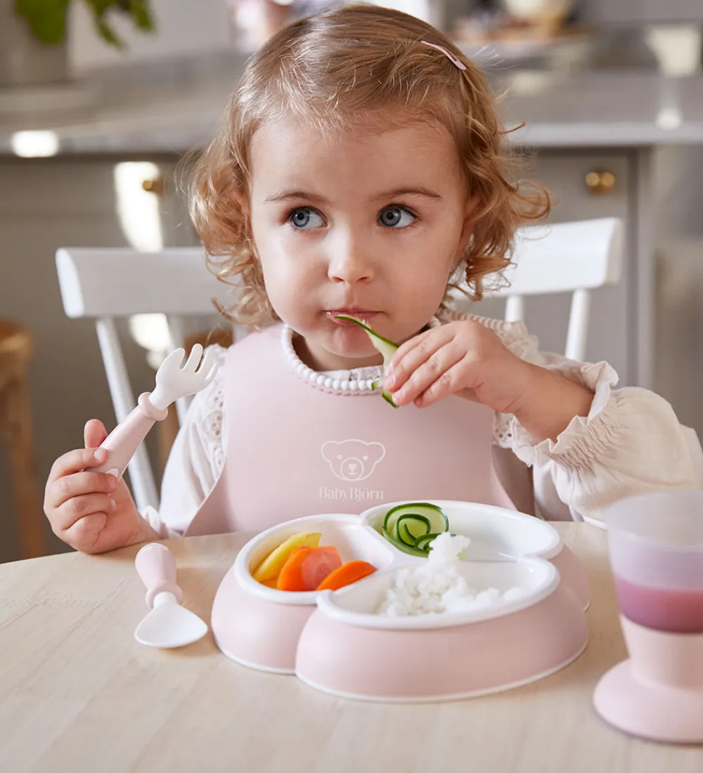 Spisesæt-BabyBjörn Spisesæt - 8 Dele - Lyserød