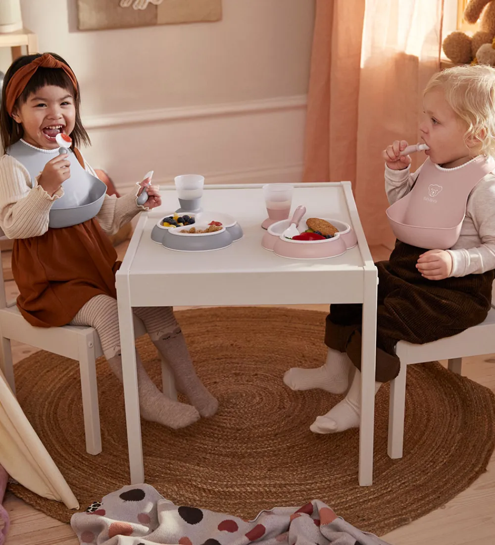 Spisesæt-BabyBjörn Spisesæt - 8 Dele - Lyserød