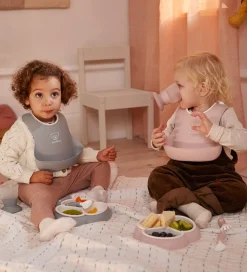 BabyBjörn Spisesæt|Hagesmække*Spisesæt - 8 Dele - Grå